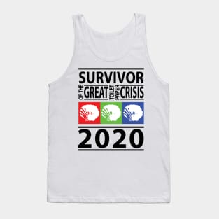 3 Seashells Toilet Paper Survivor 2020 (BLACK RGB) Tank Top